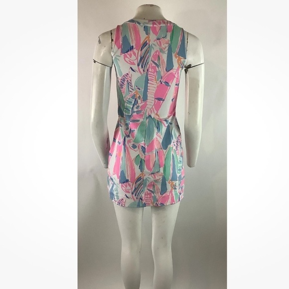 Lilly Pulitzer Sz XXS Sheath Jersey Mini Dress Multicolor Cotton Spandex - Picture 4 of 6